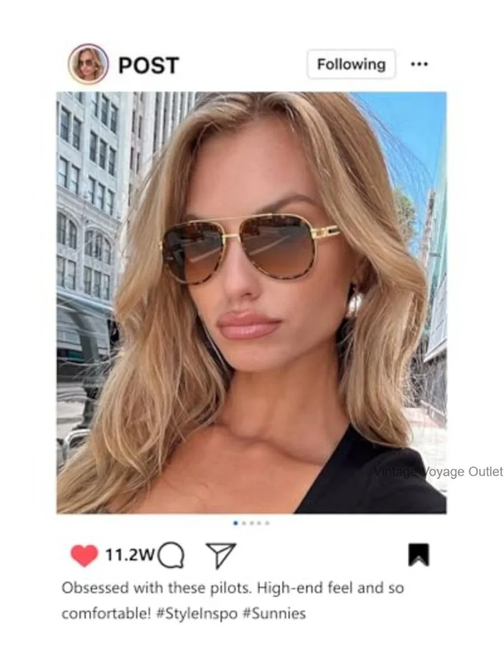 Retro Oversized Metal Aviator Sunglasses with UV Protection for Women Men